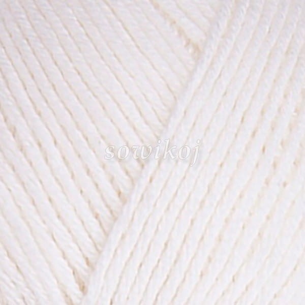 Biały naturalny - biel wełny kol.730 włóczka Flowers Unicolor