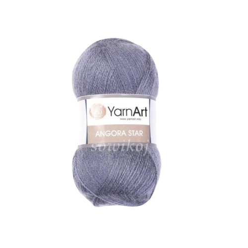 Włóczki YarnArt Angora STAR - stalowy szary 3088.