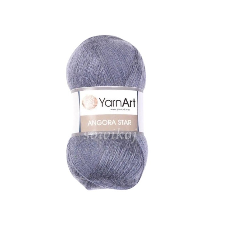 Włóczki YarnArt Angora STAR - stalowy szary 3088.