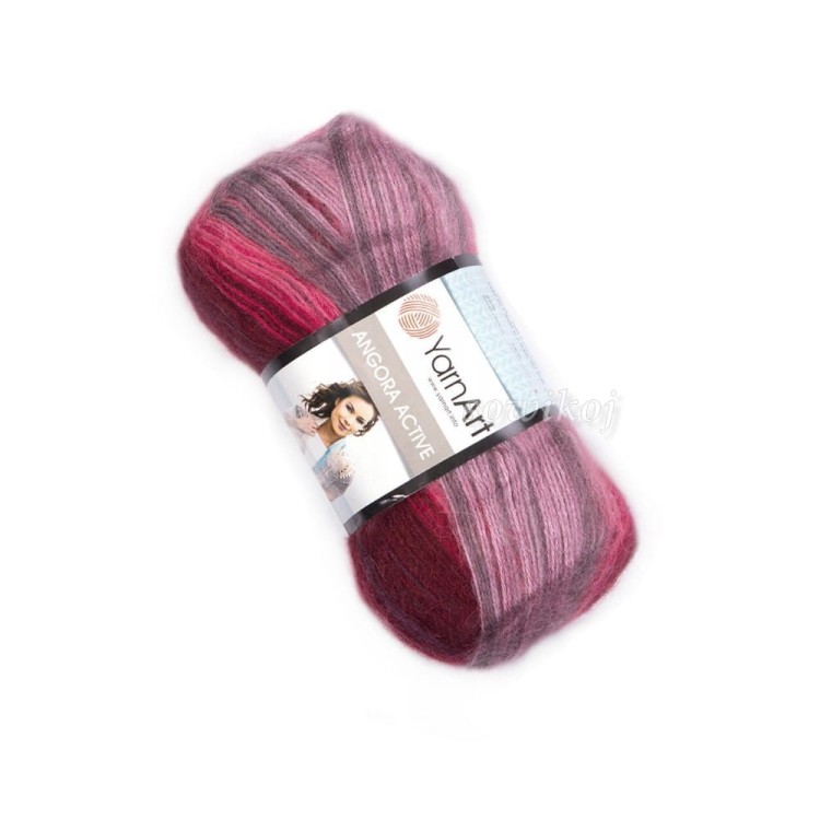 YarnArt Angora Active kol. 841 róż fuksja