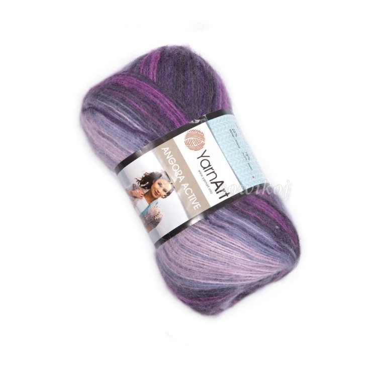 Fioletowa włóczka YarnArt Angora Active