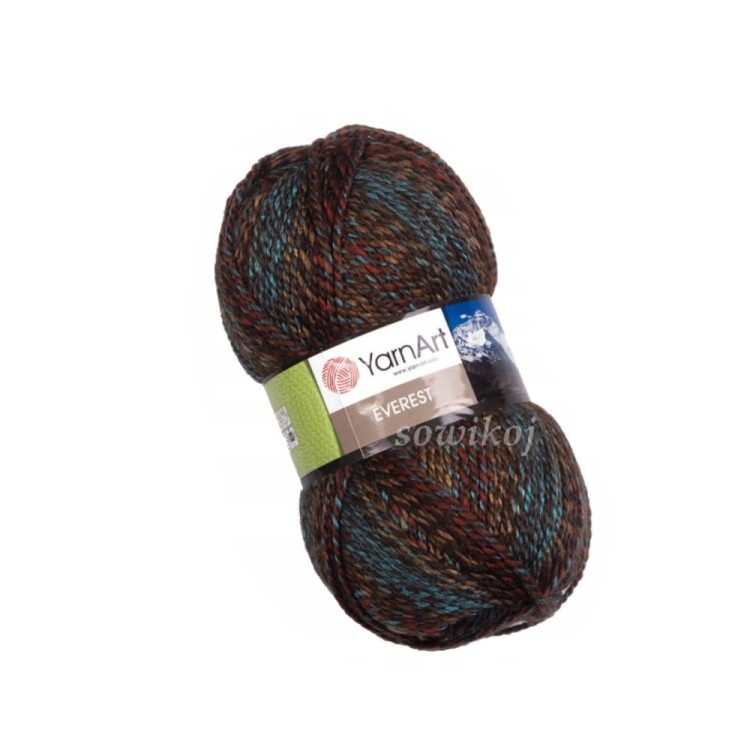 Brązowa włóczka Everest 7046