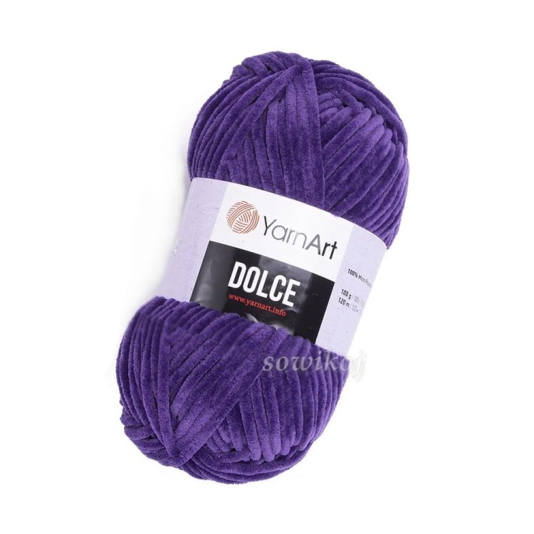 Fioletowa włóczka dolce - kolor biskupi