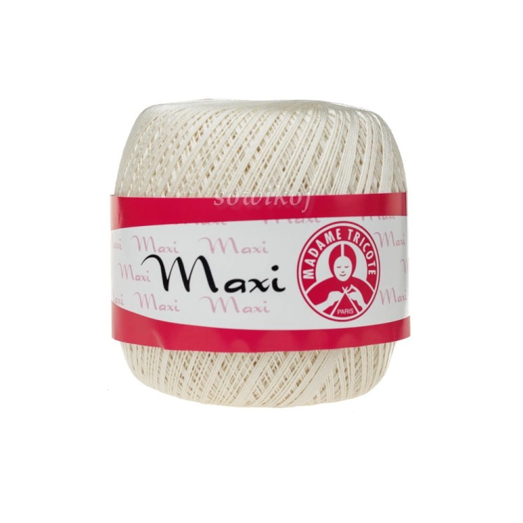 Kordonek MAXI MAdame Tricote w kolorze jasnego kremu