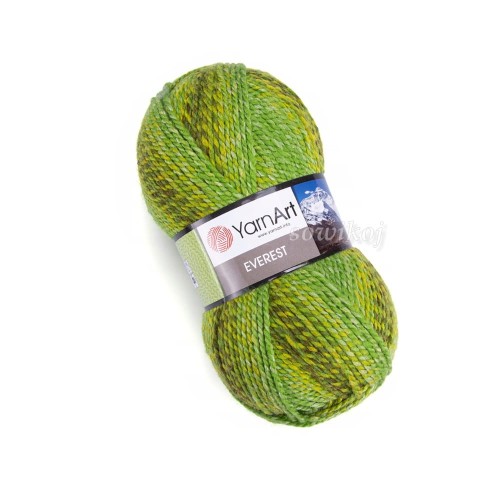 Zielony everest- włóczka wełniana z akrylem
