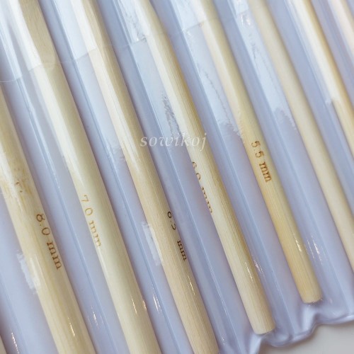 Szydełka bambusowe - oznakowanie rozmiaru