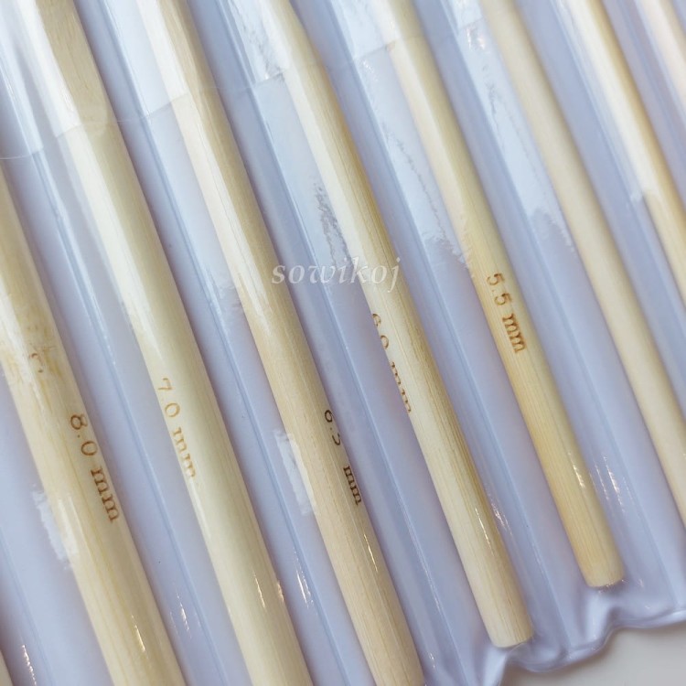 Szydełka bambusowe - oznakowanie rozmiaru