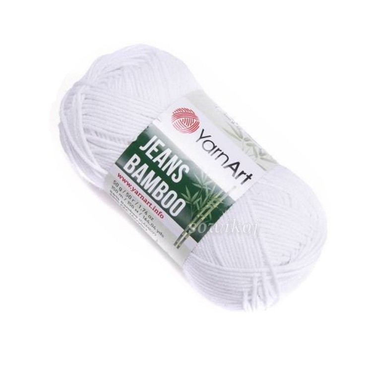 włóczka bambusowa z akrylem YarnArt Jeans bamboo kol 101