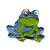 Zielona żabka ceramiczna