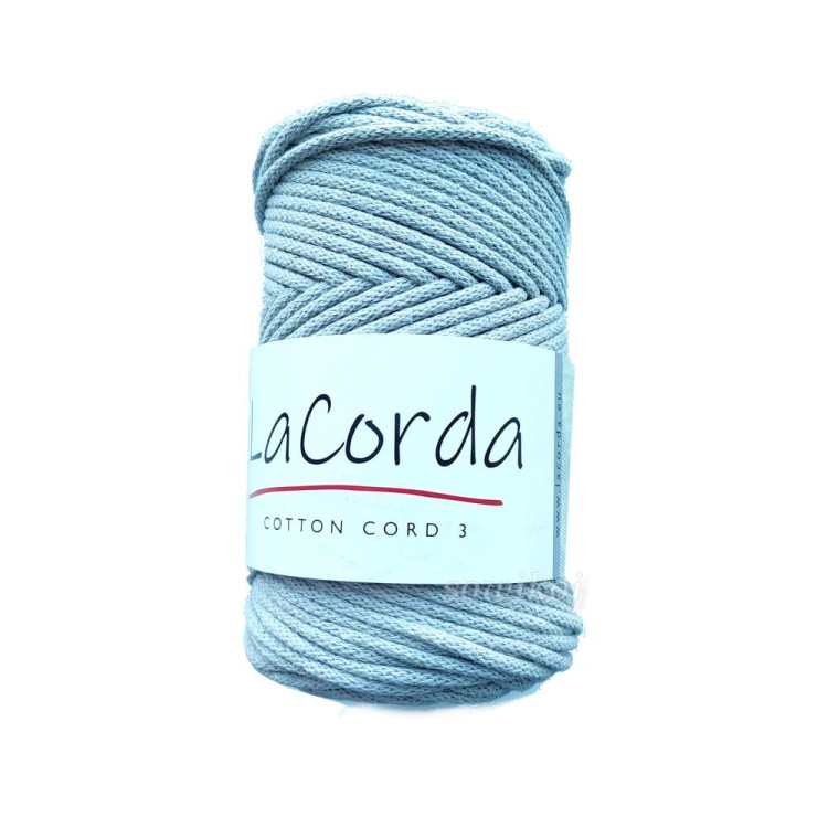 Bawełniany sznurek 3-4mm z rdzeniem kolor szary 650.