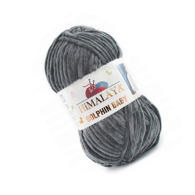 Ciemna szara włóczka Himalaya Dolphin Baby