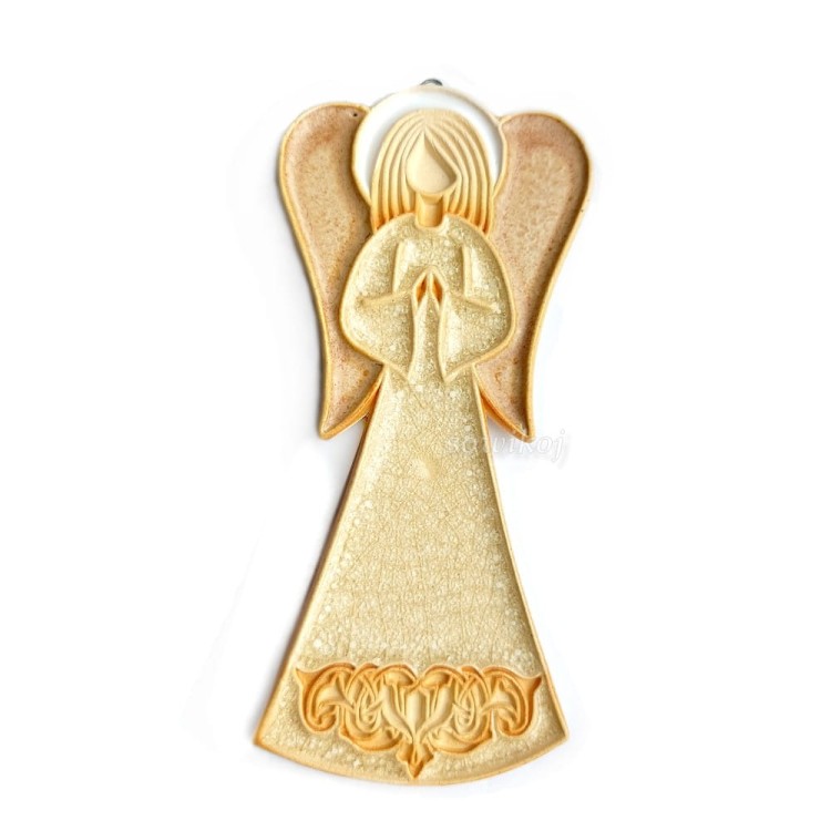 Anioł ceramiczny goldi