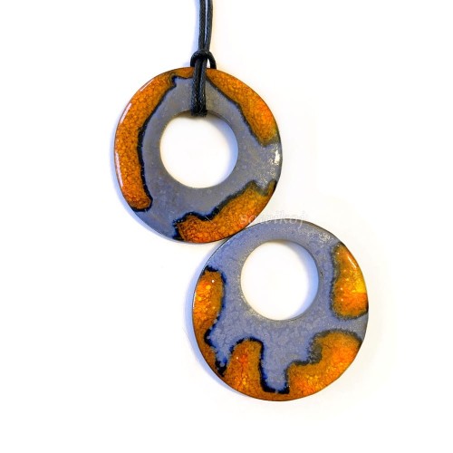 Wisiory ręcznie wykonane - ceramiczne