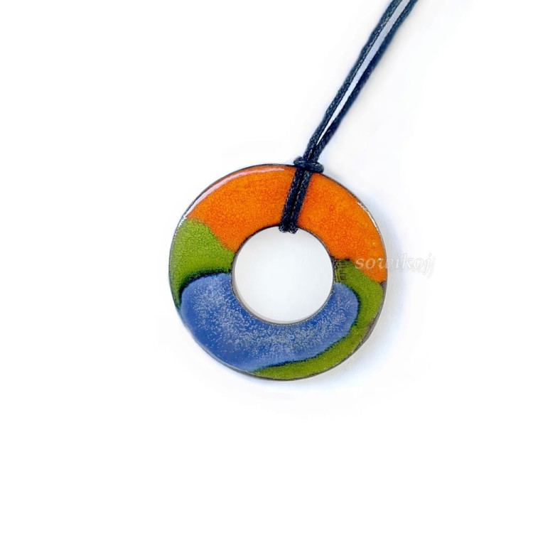 Wisior ceramiczny Trio - zawieszka handmade