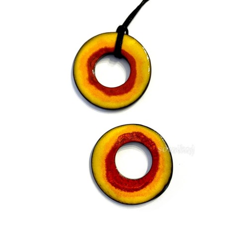 Wisior ceramiczny ręcznie robiony