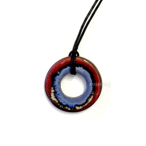 Ceramiczna biżuteria ręcznie robiona - wisior