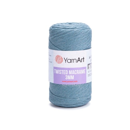 Twisted macrame - szaroniebieski