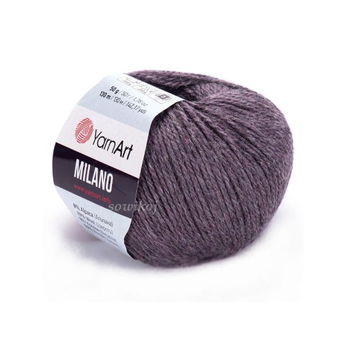 Mięsista włóczka Milano w stalowo szarym kolorze