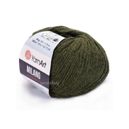 Włóczka Milano w kolorze wojskowej zieleni