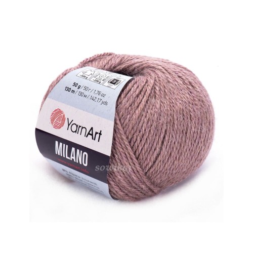 Milano - włóczka w kolorze brązowym 858