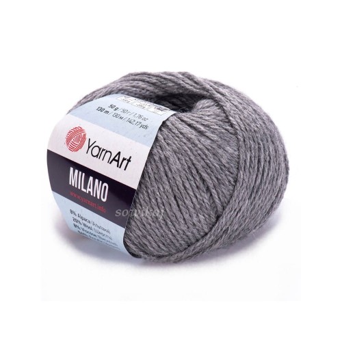 Milano wełna z Alpacą kolor szary 868