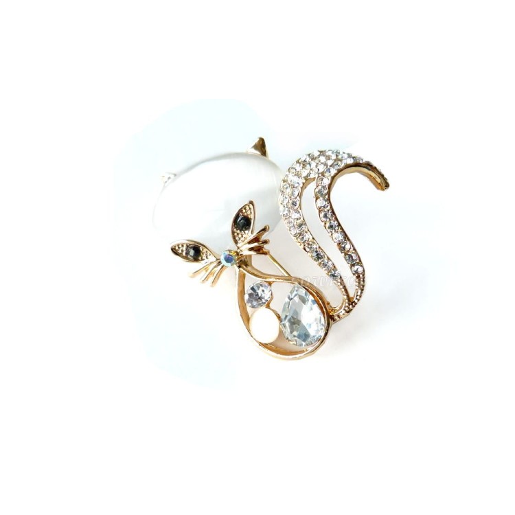 Broszka i wisiorek - 2w1 - kot kocie oko