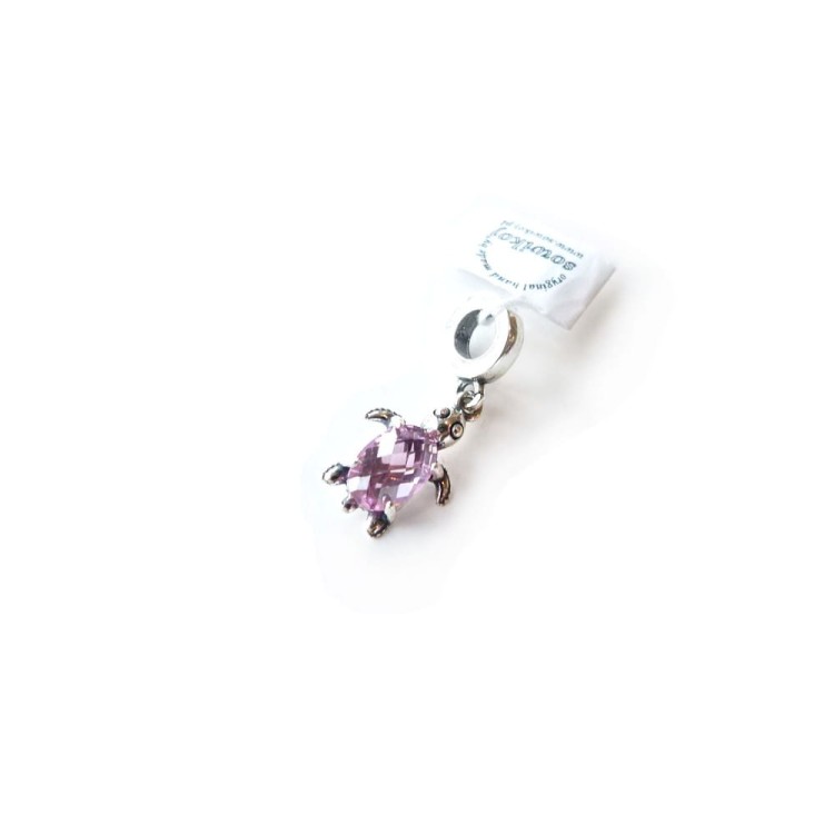 Żółw - srebrna zawieszka charms do bransolet