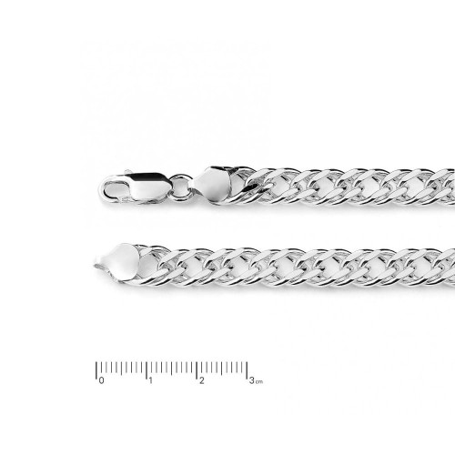 Łańcuszek srebrny romb 1,5.