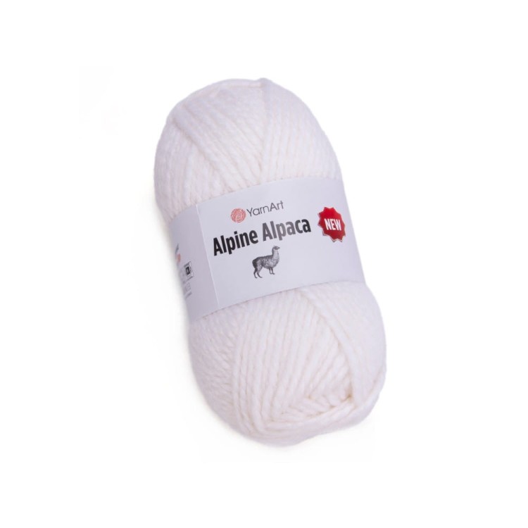 Włóczka Yarn Art Alpine Alpaca New kolor 1440 - biały - biel wełny
