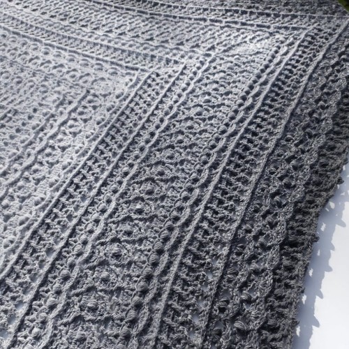 Szydełkowa chusta Brooke wykonanie - Nina Prejznar - wzór