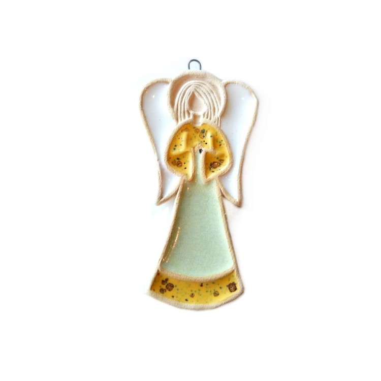 Miętowy aniołek ceramiczny