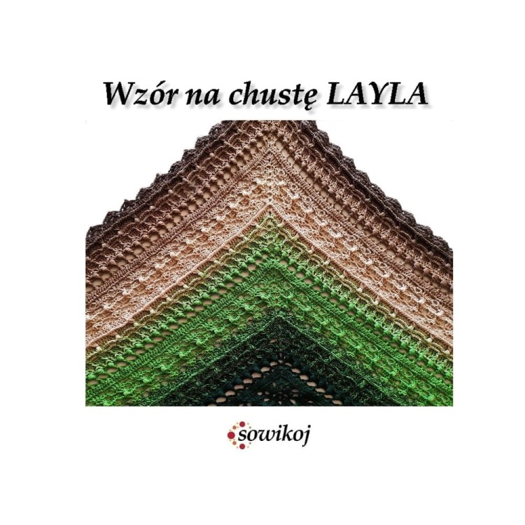 Wzór na chustę Layla