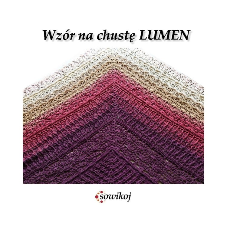 Wzór na chustę Lumen