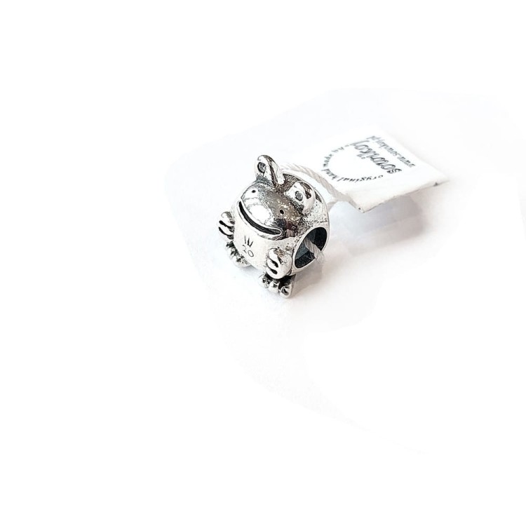 Żaba - srebrny charms przywieszka do bransoletki