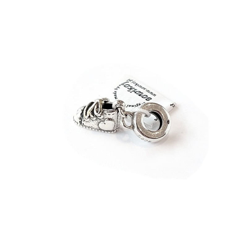 Zawieszka do bransoletki - trampek - srebro próby 925