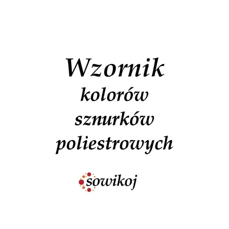 Wzornik kolorów sznurków poliestrowych