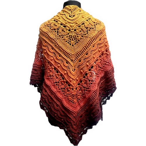 Przykładowa realizacja chusty wzorem Nebraska