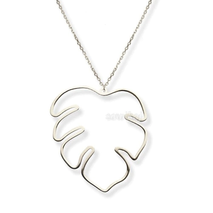 Srebrny łańcuszek Monstera