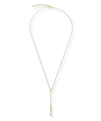 Srebrny naszyjnik z owali - krawatka podkreślająca dekolt