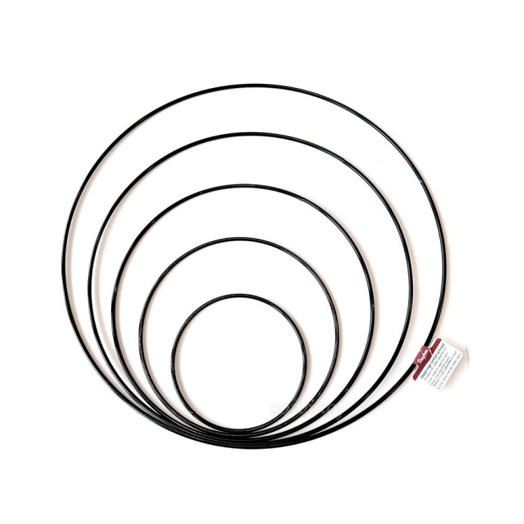 Baza do mandali - koło czarne komplet 5 sztuk