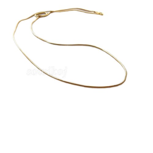 Łańcuszek Au linka Szczurzy Ogon pozłacany 1,4