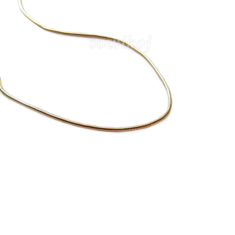 Łańcuszek Au linka Szczurzy Ogon pozłacany 1,4 - detal