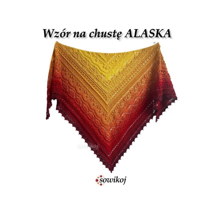 Wzór na chustę Alaska