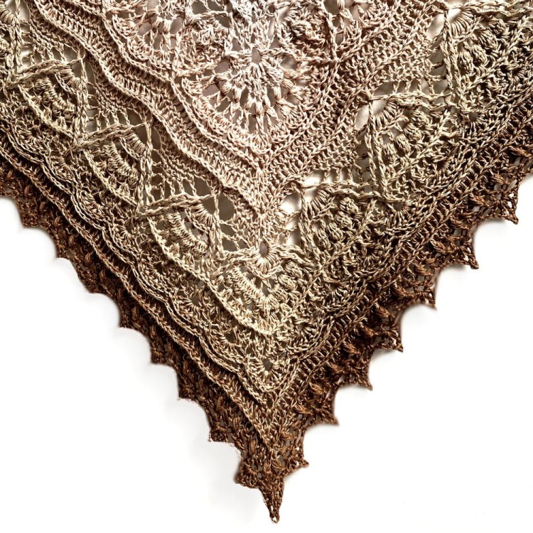 Wzór na szydełkową chustę Alaska