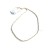 Łańcuszek srebrny - plecionka delikatna srebro i srebro pozłacane