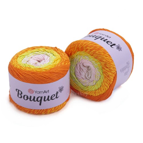 Włóczka YarnArt Boquet kolor 714 pomarańcza