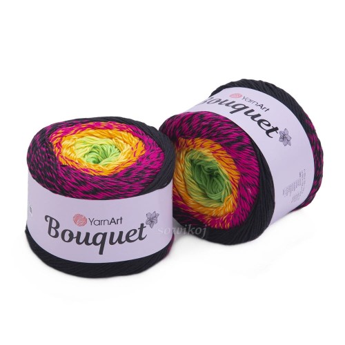 Kolorowa wyrazista włóczka bawełniana - Bouquet