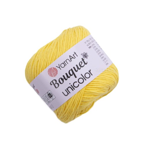 Żółta włóczka unicolor Bouquet 3218