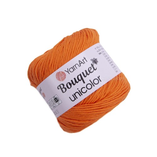 Pomarańczowa włóczka Bouquet unicolor 3215