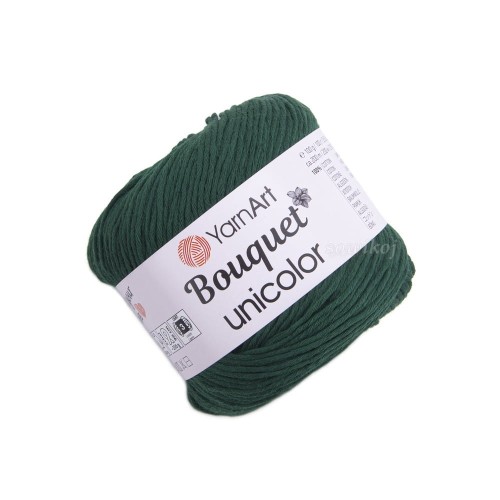 Butelkowa zieleń 3221 - YarnArt Bouquet unicolor